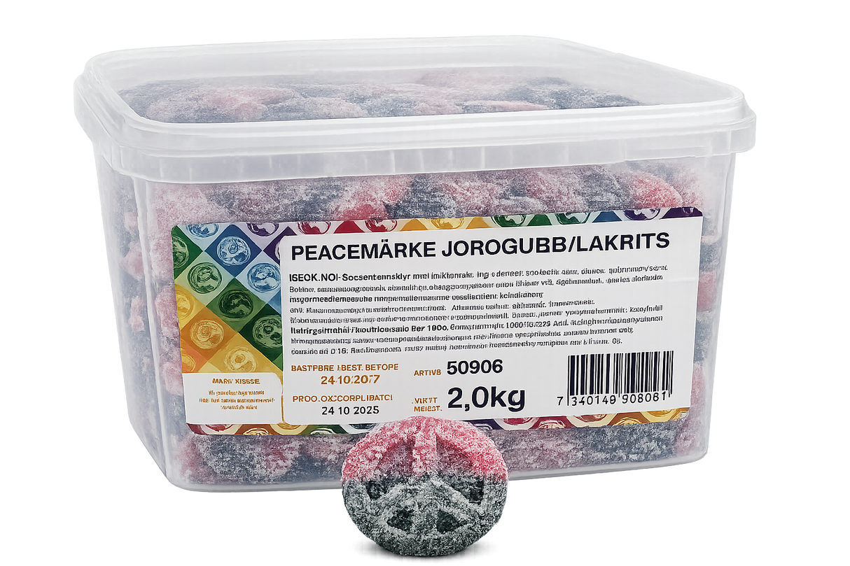 Peacemärke Jordgubb/Lakrits 2kg