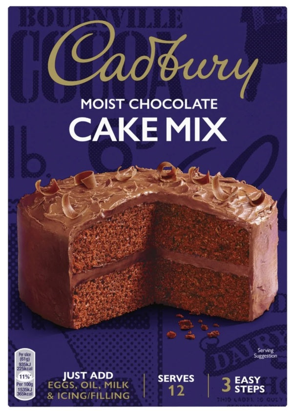 Cadbury chokoladekageblanding 400g