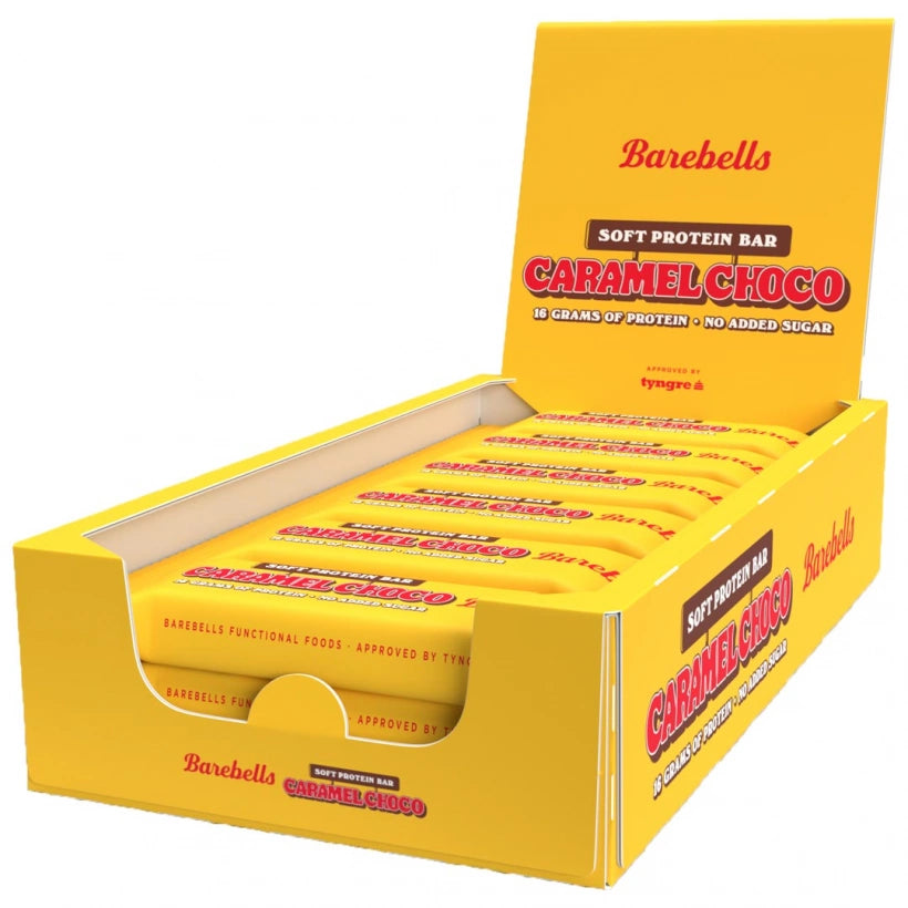 Barebells Soft Protein Bar Caramel Choco 55g 12st (BF 2025-11-04) *Udsalg*