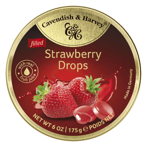 Cavendish Jordbærfyldedråber 175g