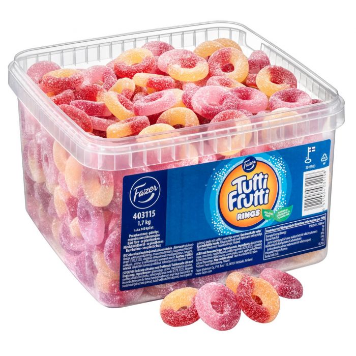 Tutti Frutti Ringe 1,7kg Fazer Storpack