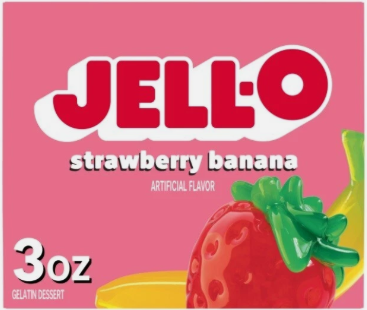 Jell-O Jordbær Banan 85g