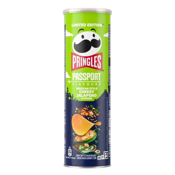 Pringles mexicansk osteagtig jalapeño 165g *Limited Edition*