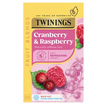 Twinings Fruit Blends Tranebær & Hindbærte 20 gange