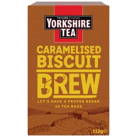 Yorkshire Tea Karamelkiks Bryg 112g, 40 påsar