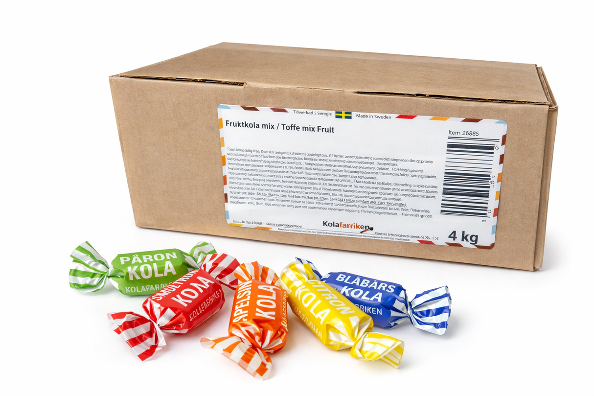 Kolamix Frukt 4000g Kolafabriken Storpack
