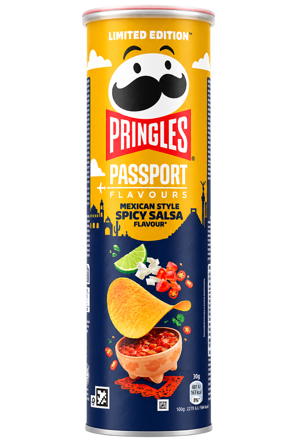 Pringles italiensk stil sort peber og parmesan 110g