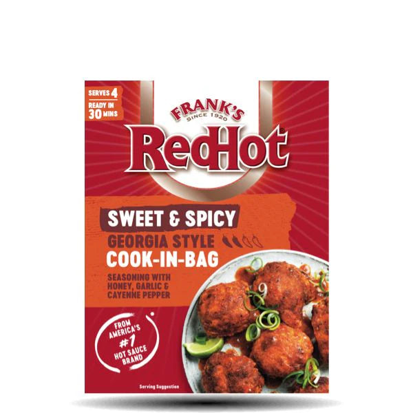 Franks RedHot Sød &amp; Krydret Georgia Style Cook-in-bag 25g 