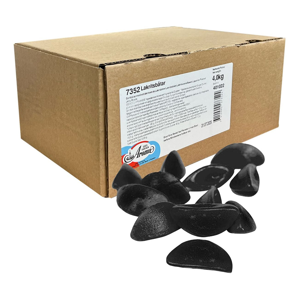 Lakritsbåtar Aroma 4kg Storpack