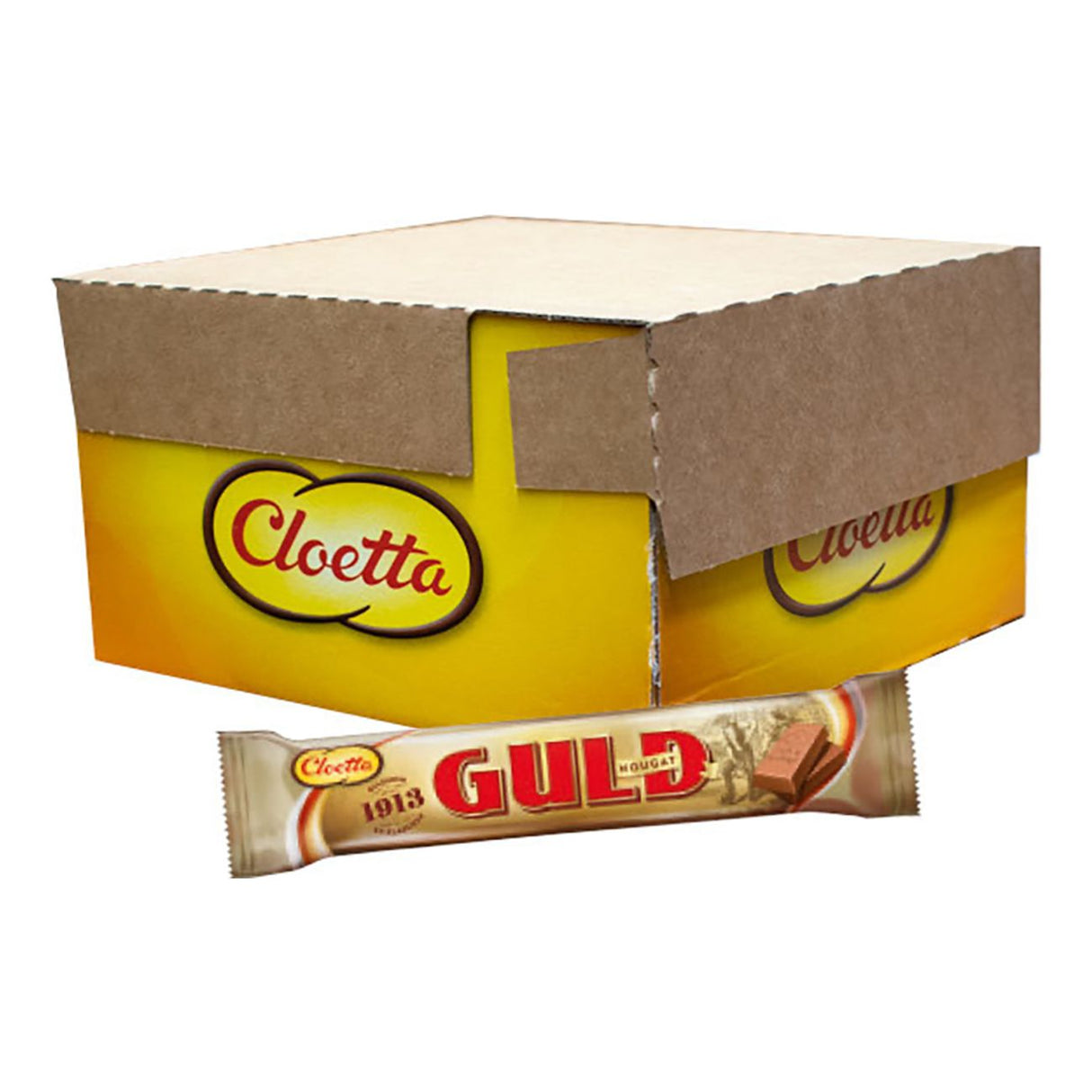 Guldnougat 50g 35st - Hel kartong Storpack
