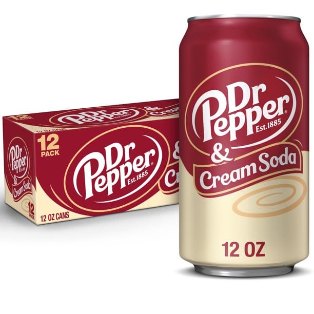 Dr Pepper Cream Sodavand 355ml 12. Storpack
