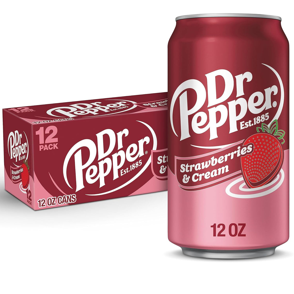 Dr Pepper Jordbær og Fløde 355ml 12 stk
