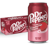 Dr Pepper Jordbær og Fløde 355ml 12 stk