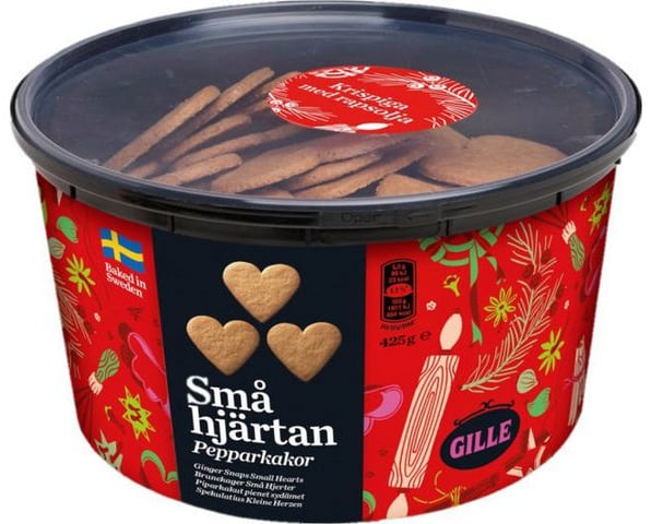 Gille Peberkager Små Hjerter 425g