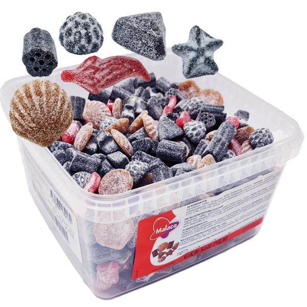 Gott &amp; Blandat Salt 2000g Malaco Storpack