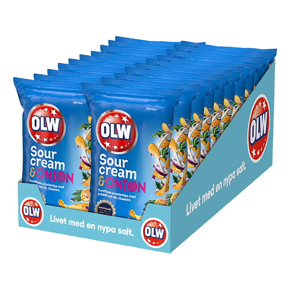 OLW Sourcream &amp; Onion 40g 20st Storpack