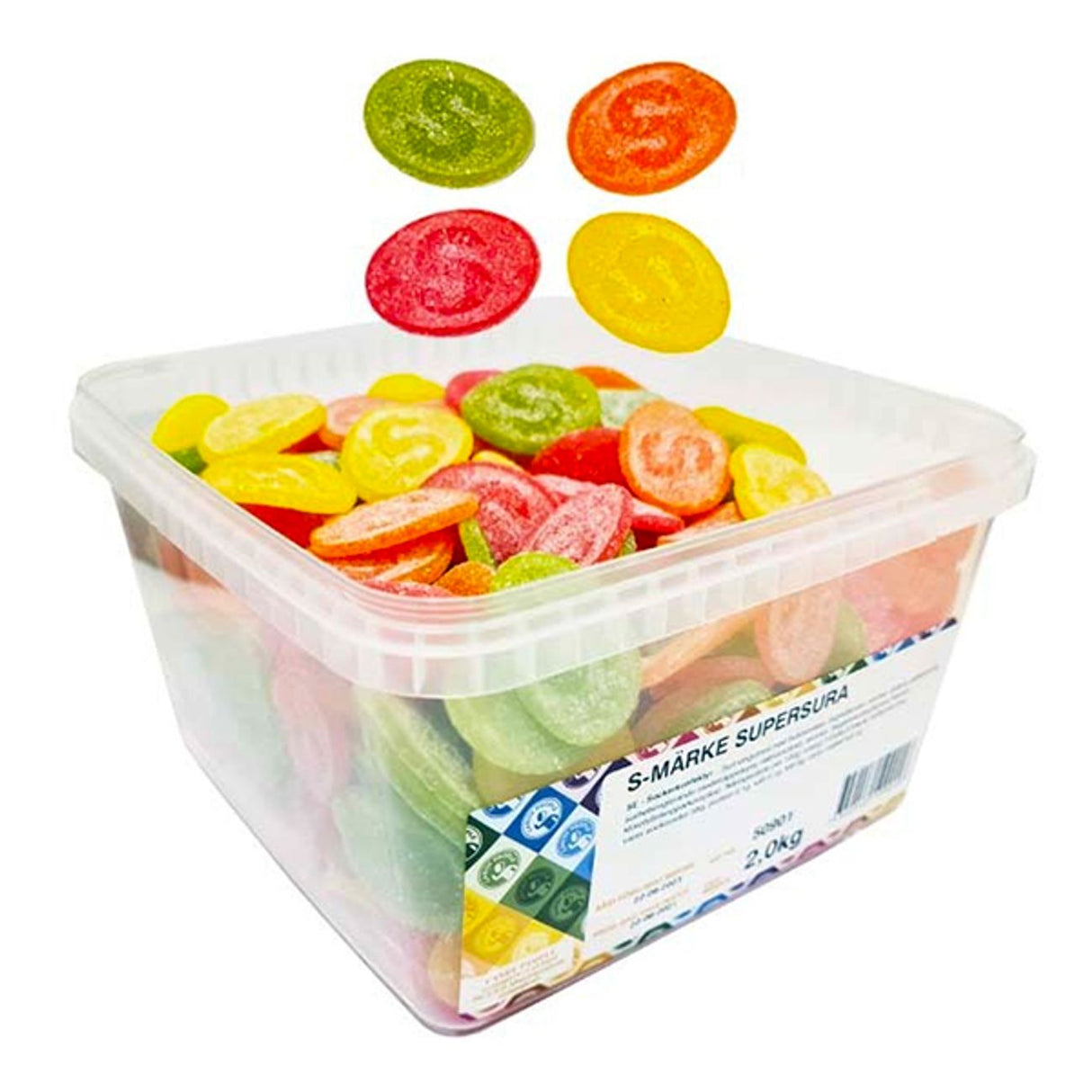 S-Märke Supersura 2000g Candy People Storpack Lösvikt